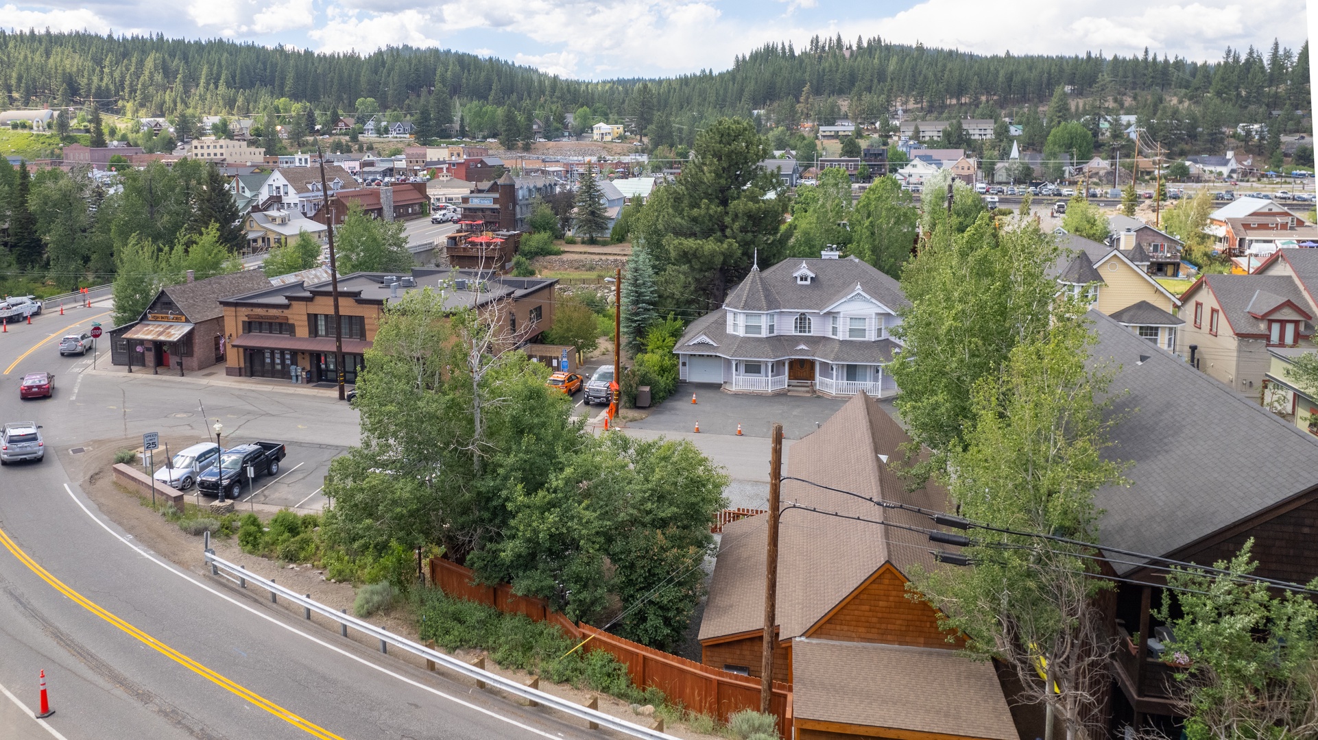 Aerial View of Back of House-Shabby to Chic Downtown Getaway