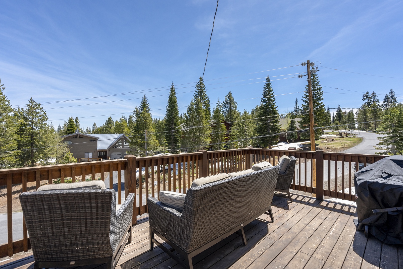 Front deck:  Mountain View Lodge
