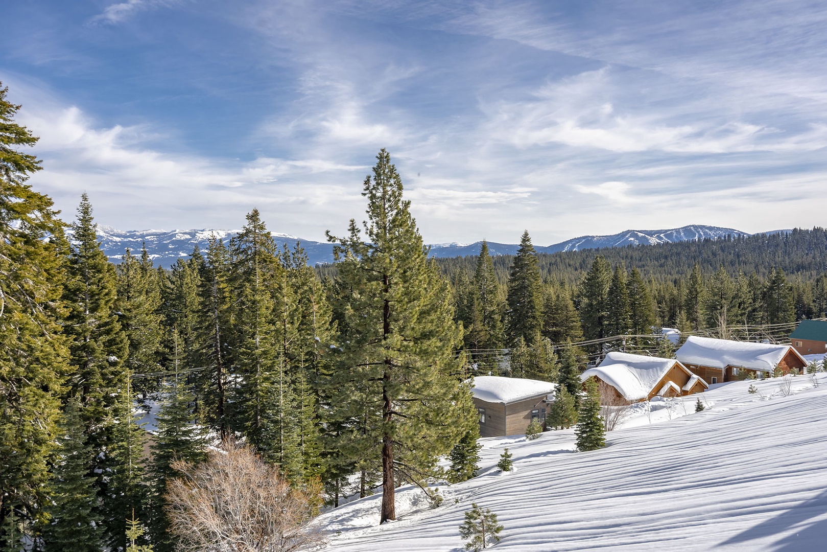 View from back deck: Mountaintop Tahoe Donner Getaway