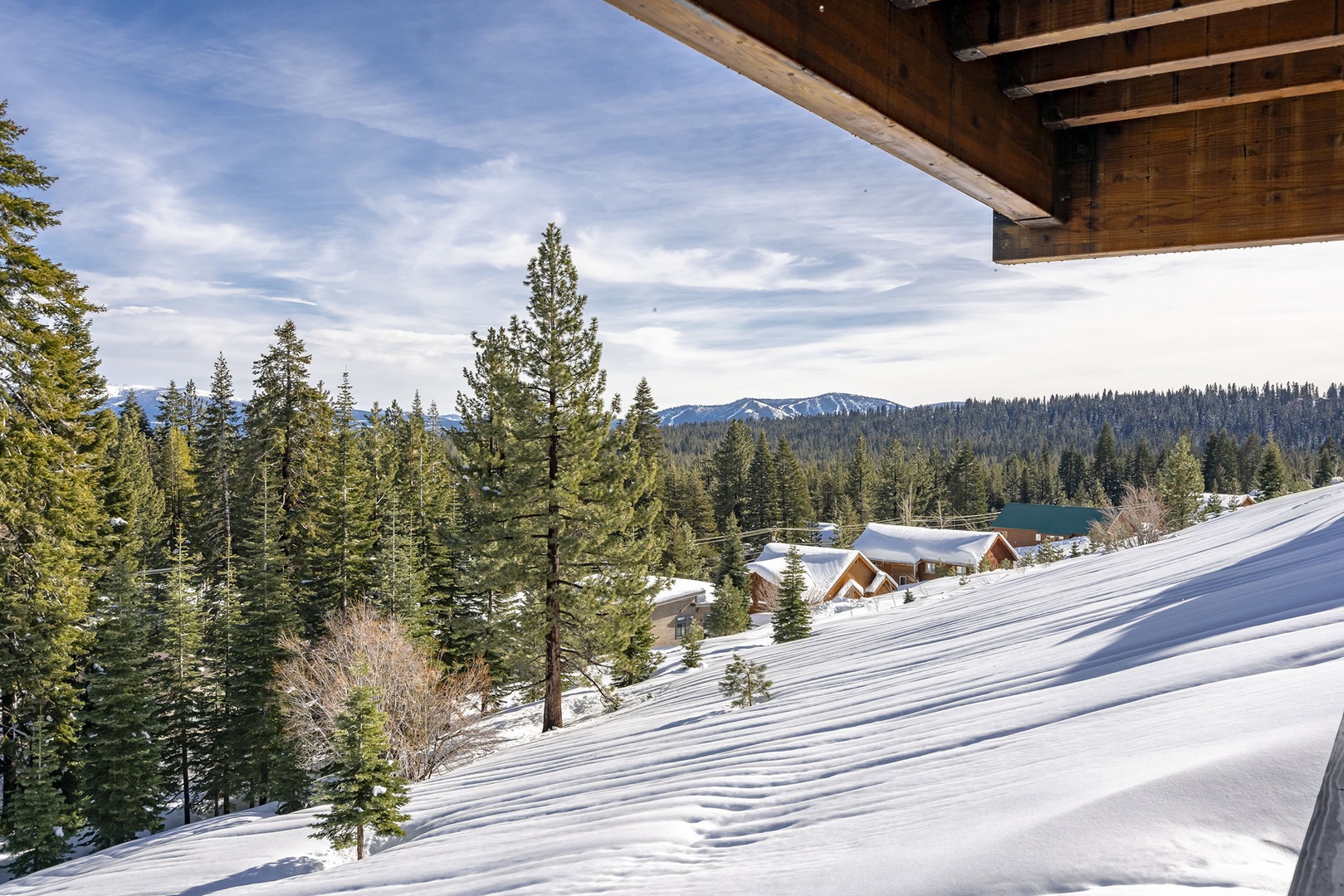 View from back deck: Mountaintop Tahoe Donner Getaway