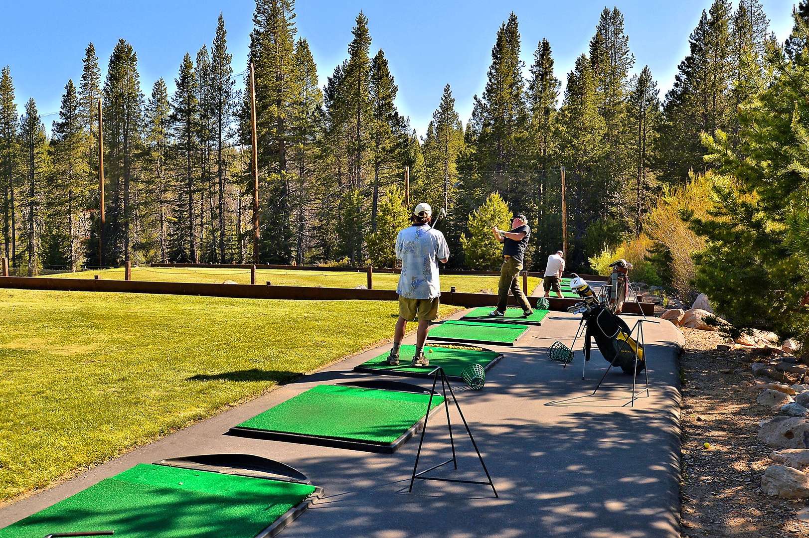 Driving range at the nearby rec center.: Mountaintop Tahoe Donner Getaway