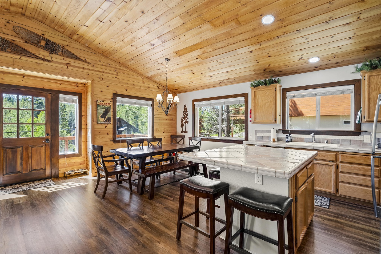 Kitchen and island: Mountain Relaxation Haven