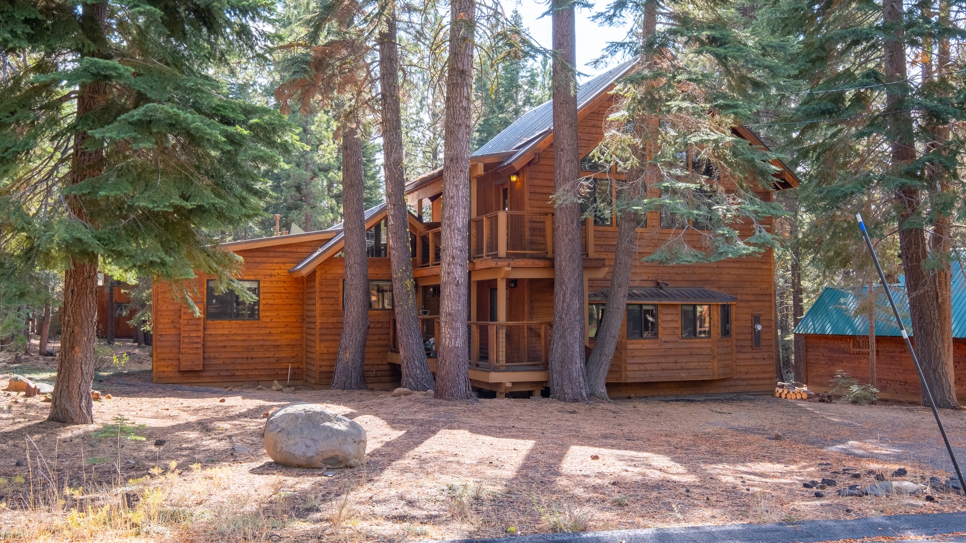 View Of Property From Street Side: Tahoe Donner Vacation Lodge