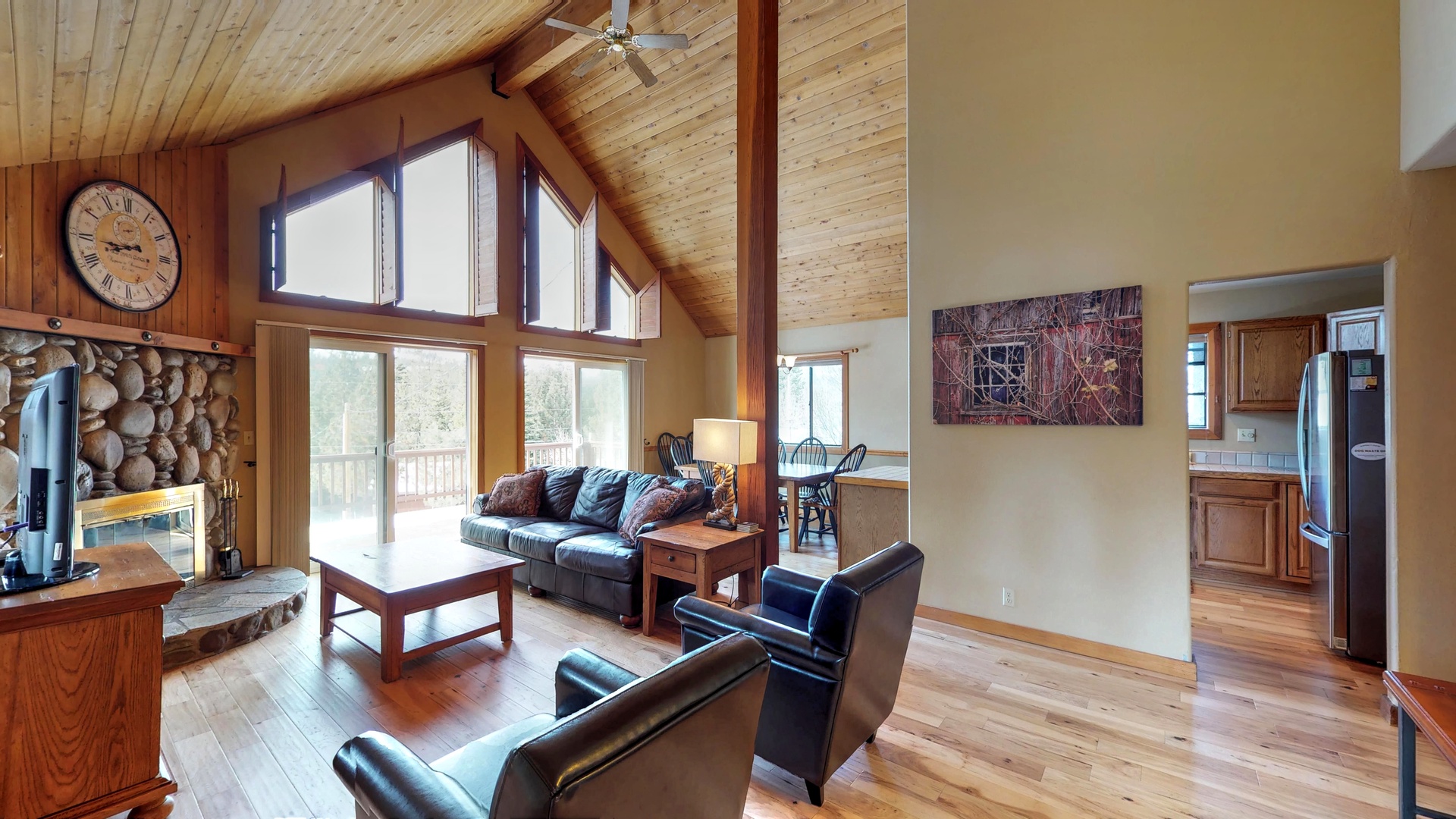 Family Room inside the Wolfgang Vacation Cabin