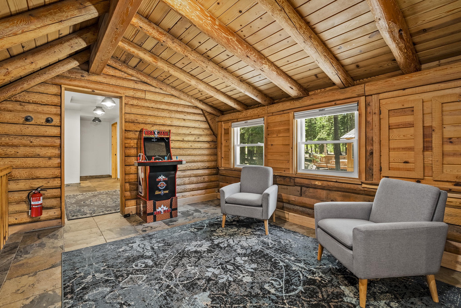 Game Room: Tahoe Donner Log Cabin