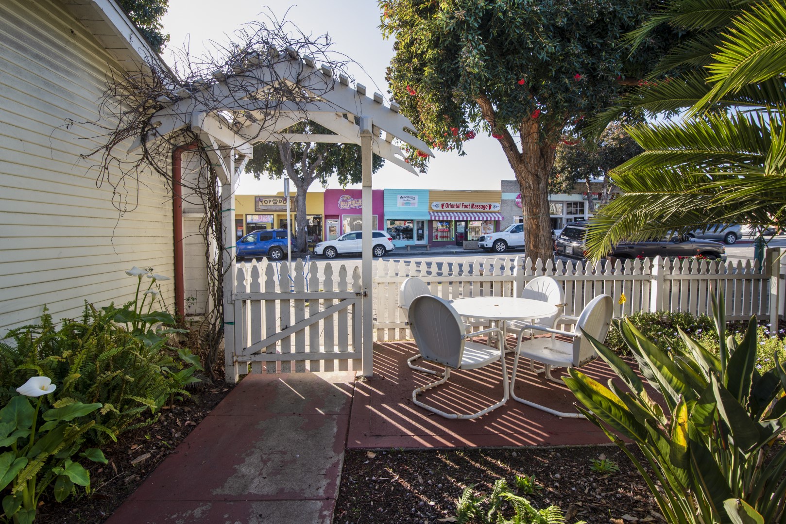 View from the main home towards main street