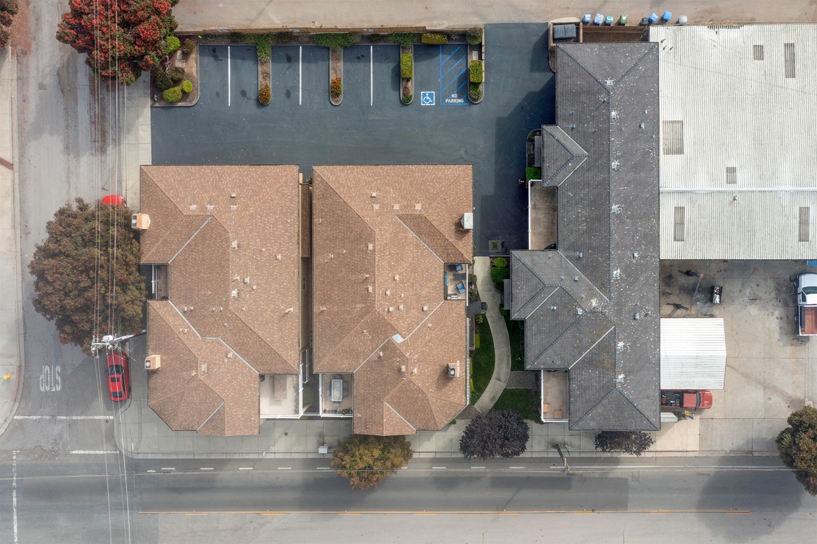 Ariel view of the property