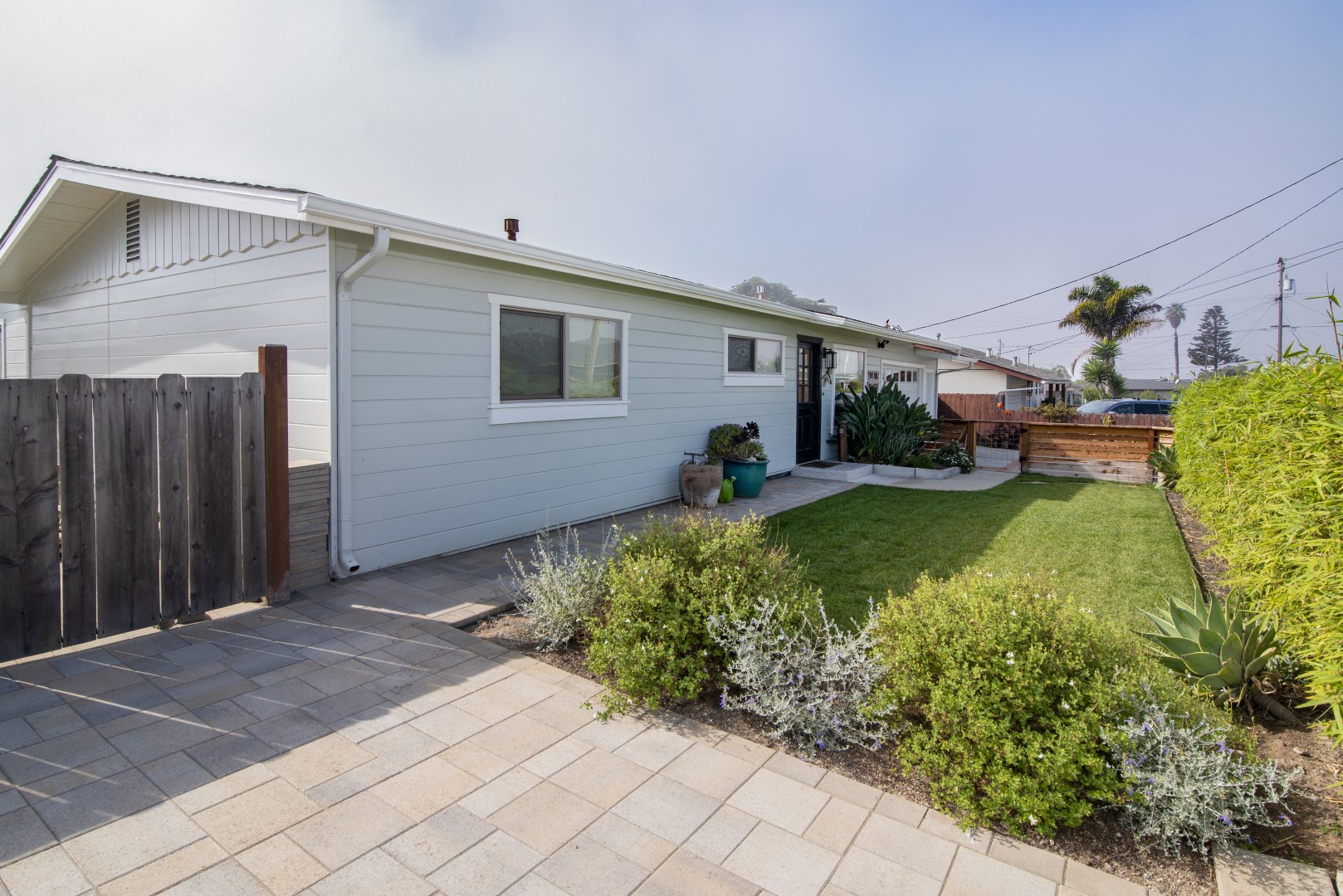 Beautifully landscaped front yard