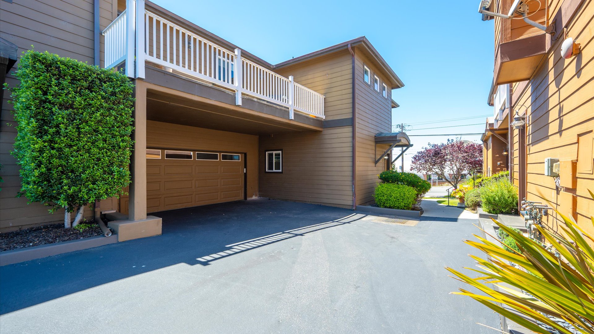 This townhome is the end unit, featuring great views and privacy