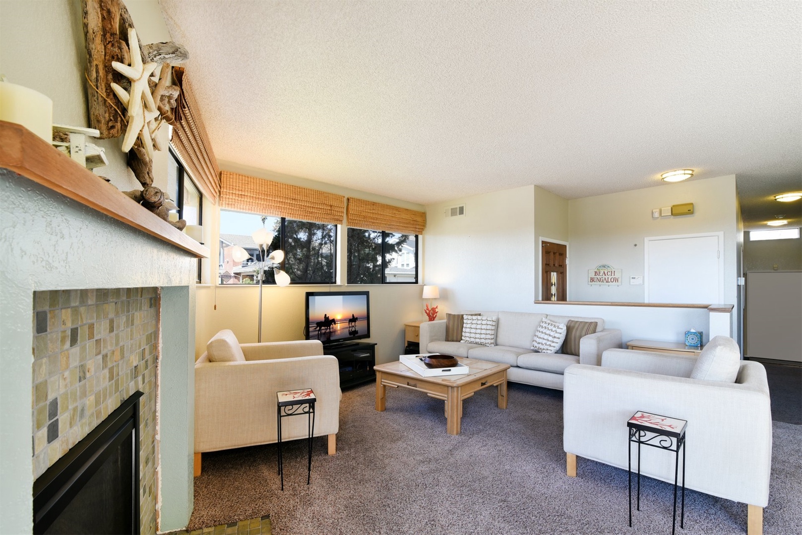 The home has a comfortable layout and is nicely furnished