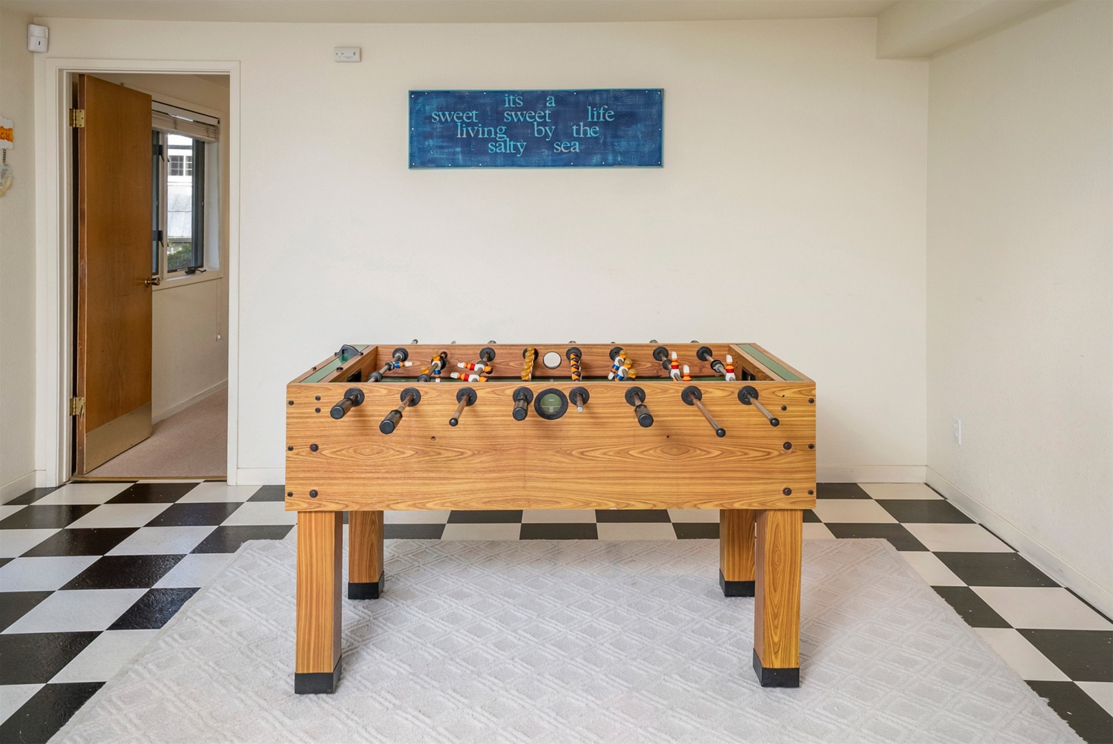 Foosball to provide endless entertaintment.