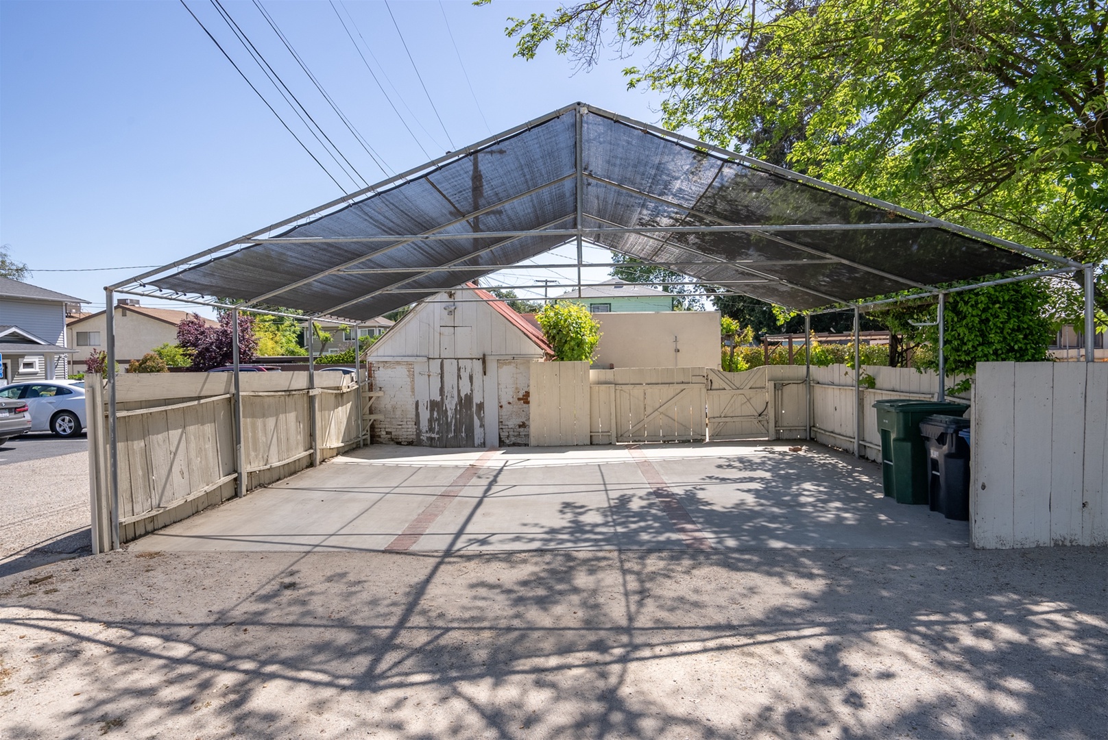 There is a car port for off street parking.