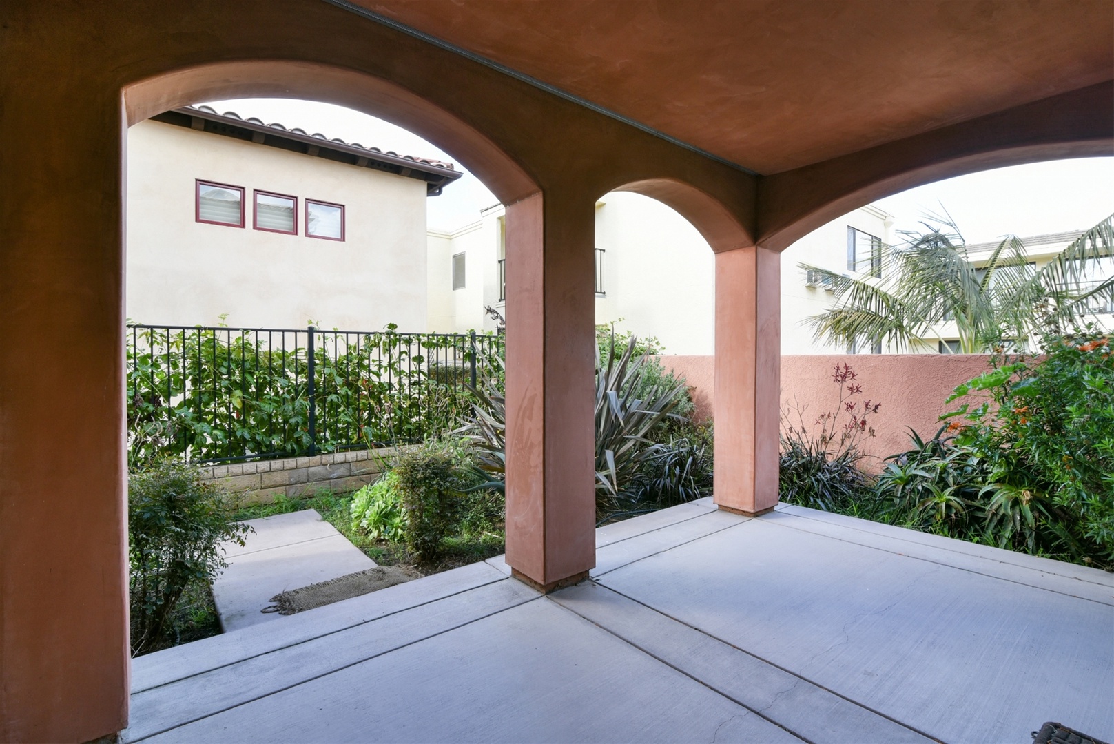 Patio off the downstairs second bedroom