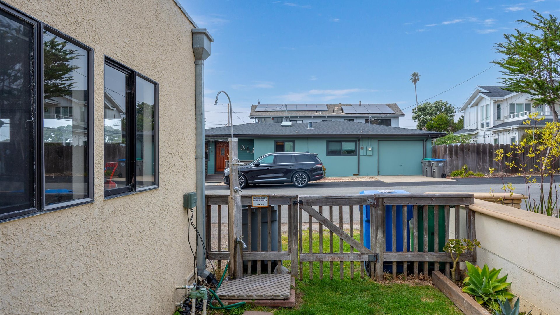 Backyard also features an Outdoor Shower, for rinsing off the sand after those long days at the beach
