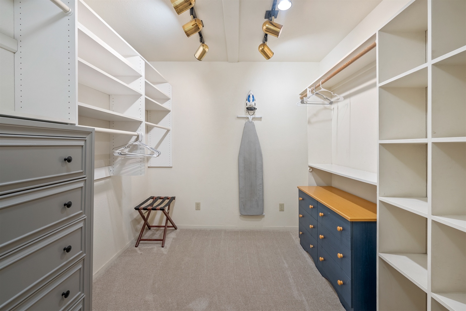 Huge walk-in closet in the master bedroom.