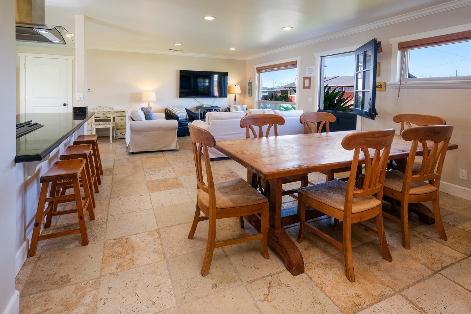 With the open layout this is the perfect gathering space for friends and family