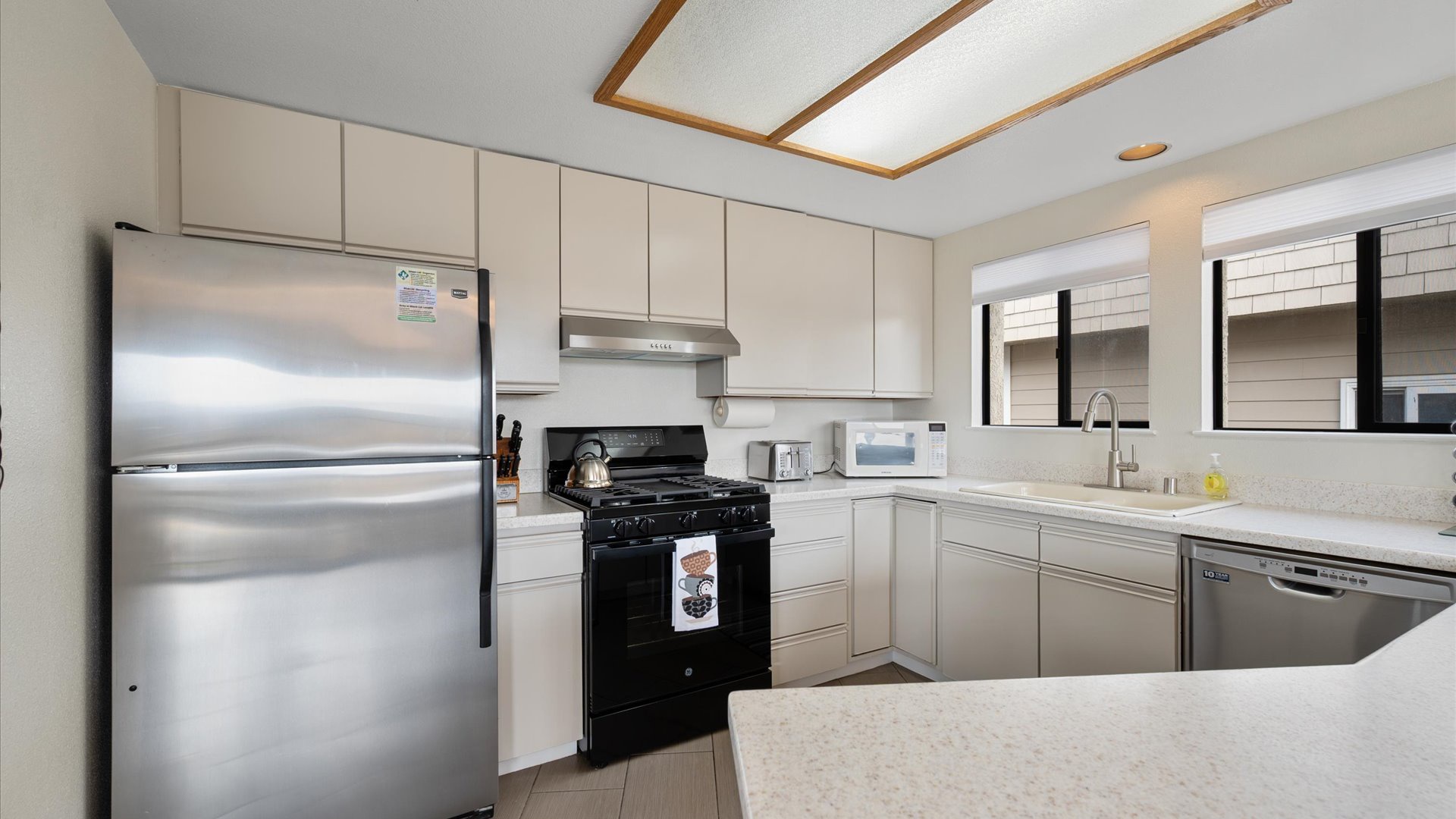 Your fully-equipped kitchen is reach for the chef of the group