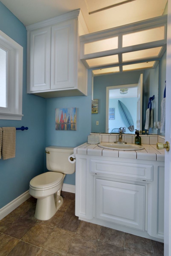 Half Bathroom located on main floor upstairs