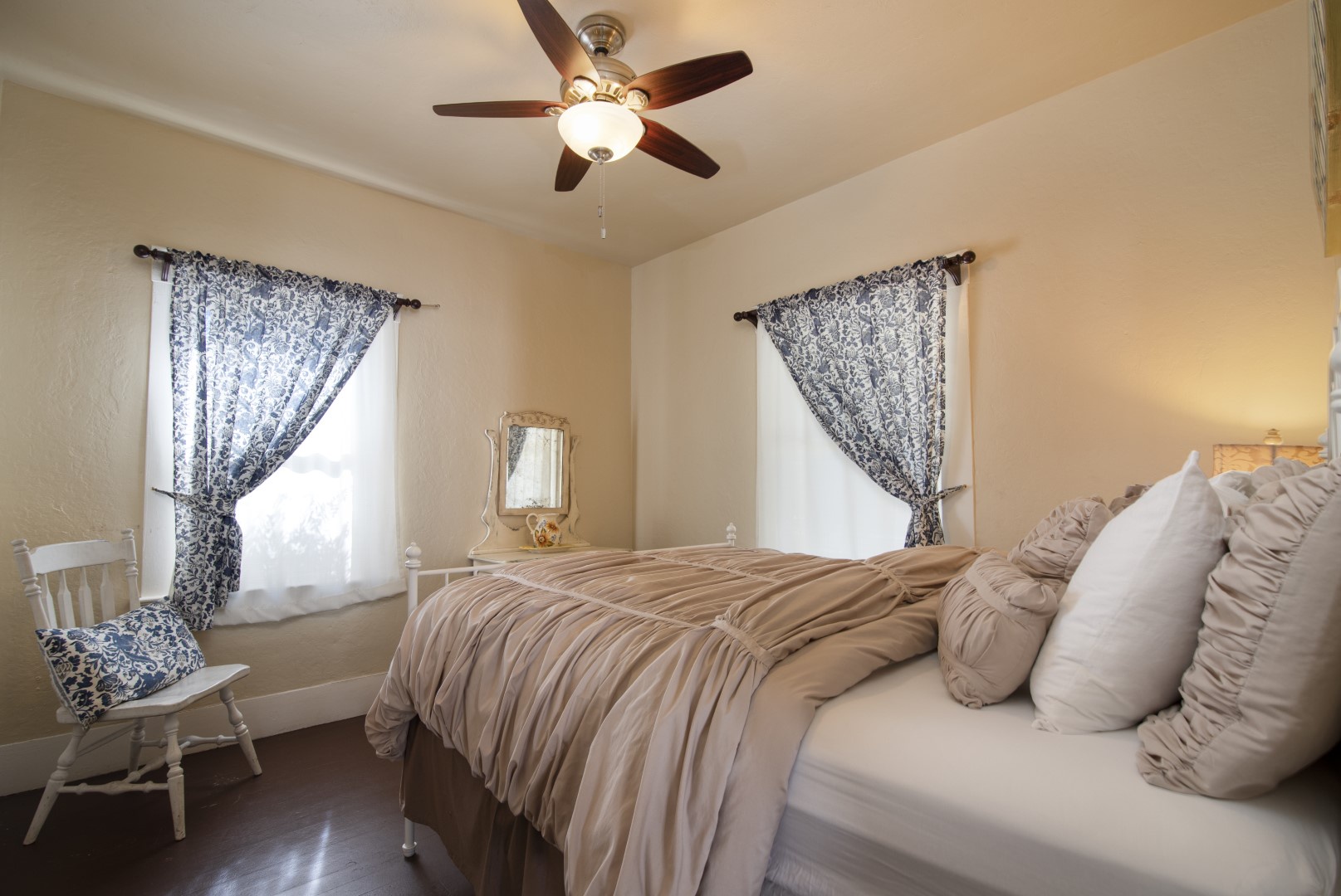 Main home bedroom 1 with a queen bed