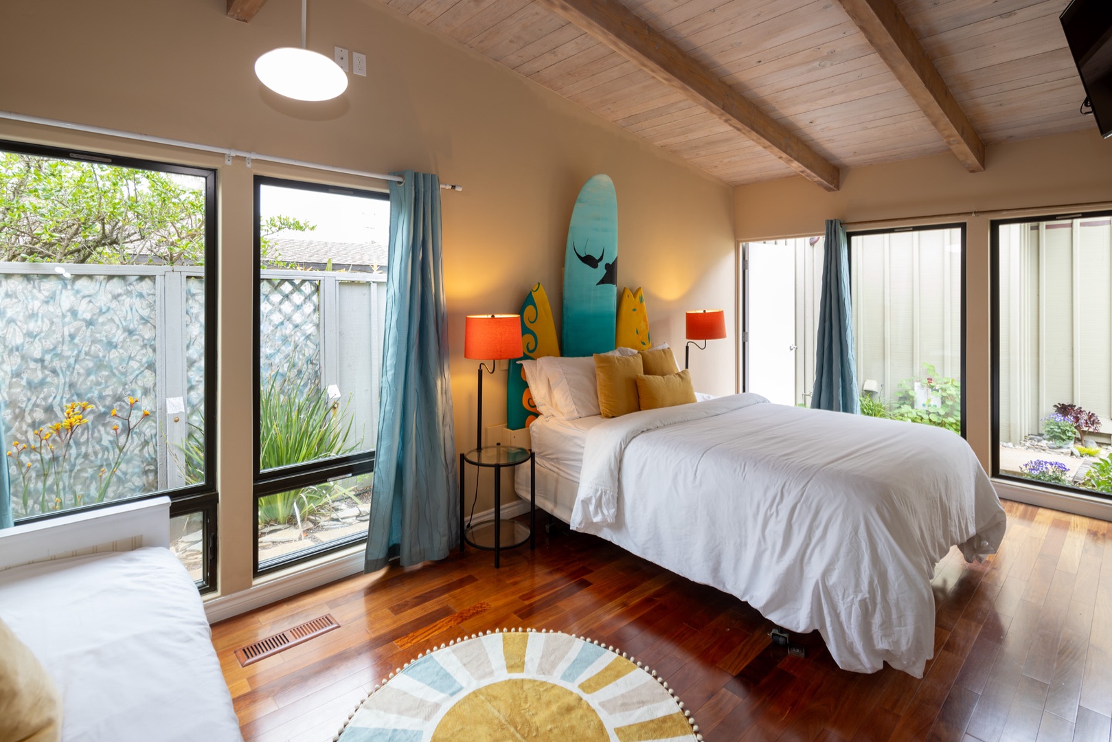 The third bedroom has a king bed