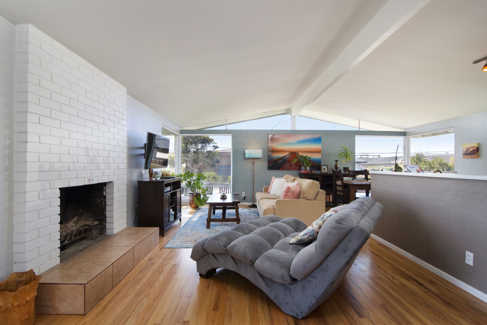 Open living space is ideal for gathering with friends and family