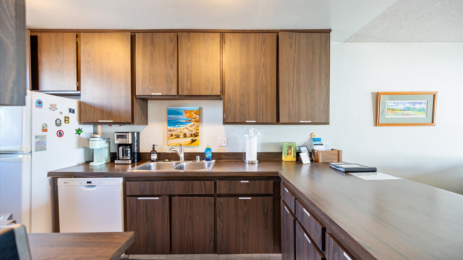 The kitchen includes everything you need to prepare meals during your stay.