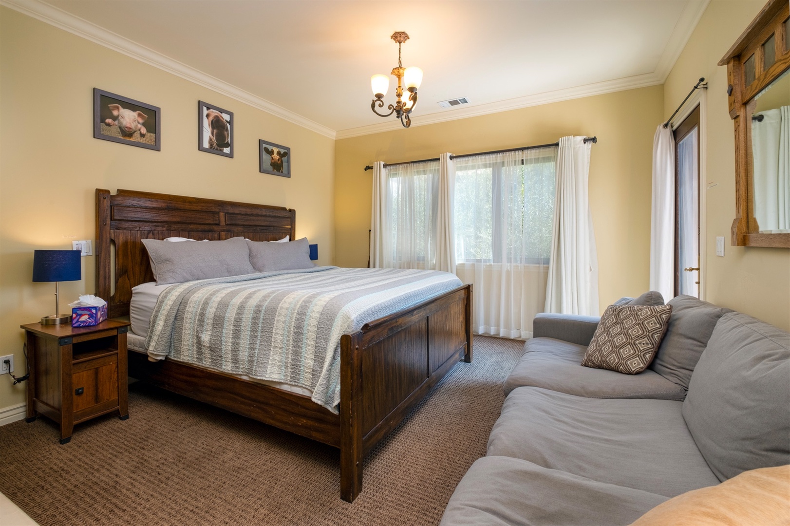 Retreat to the Master Bedroom for peace and quiet