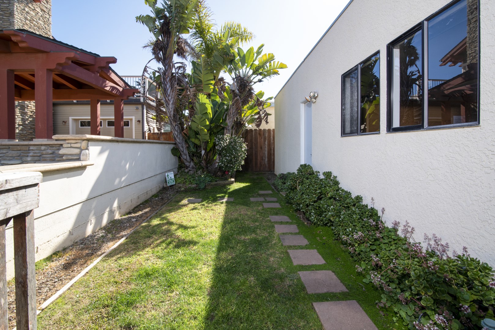 Back yard is enclosed, great for your pup