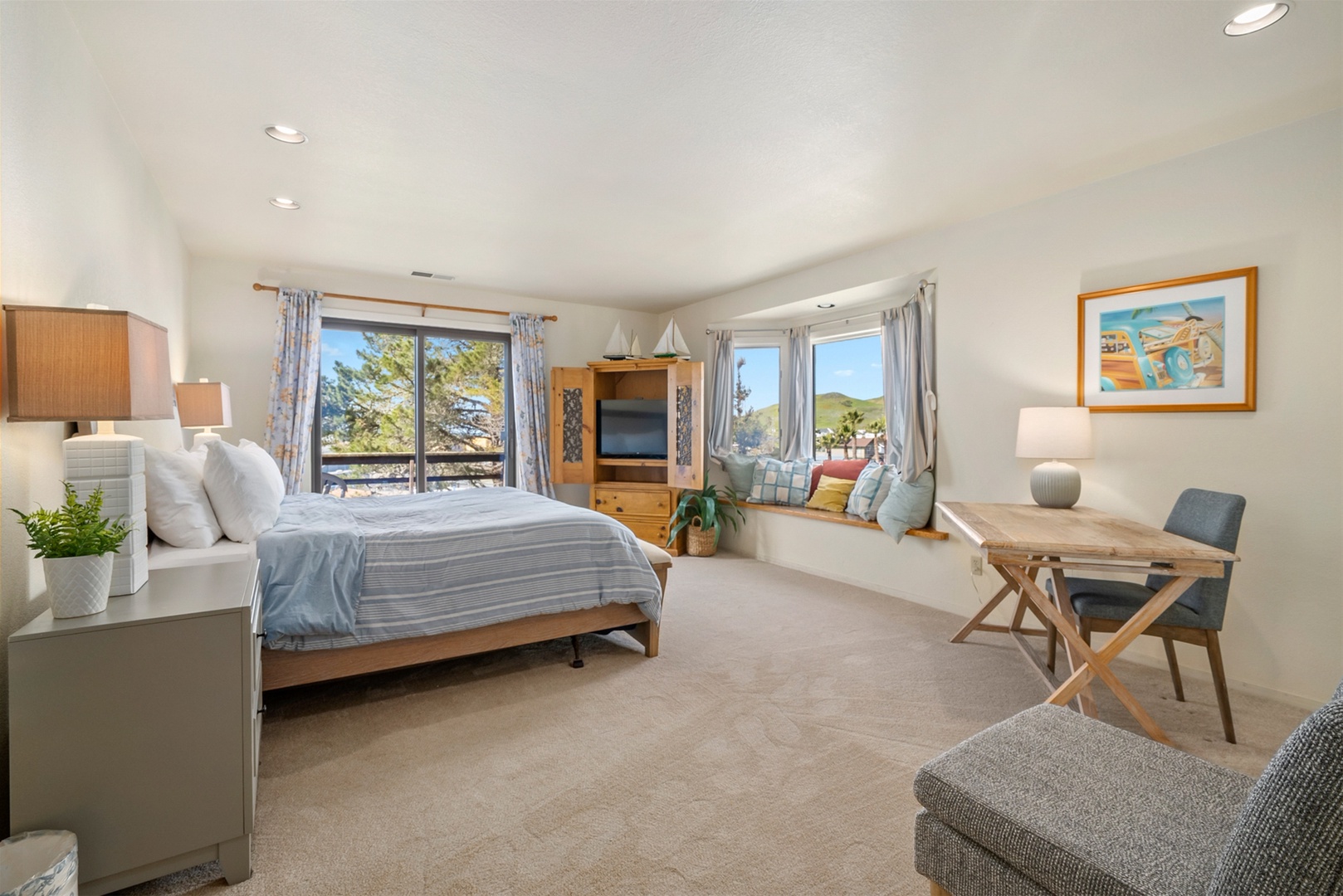 The third floor master bedroom.