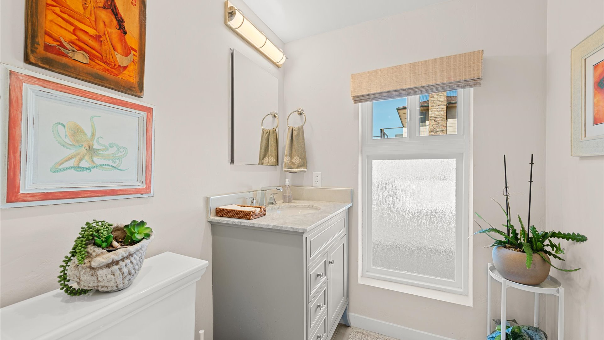 Half bath located downstairs