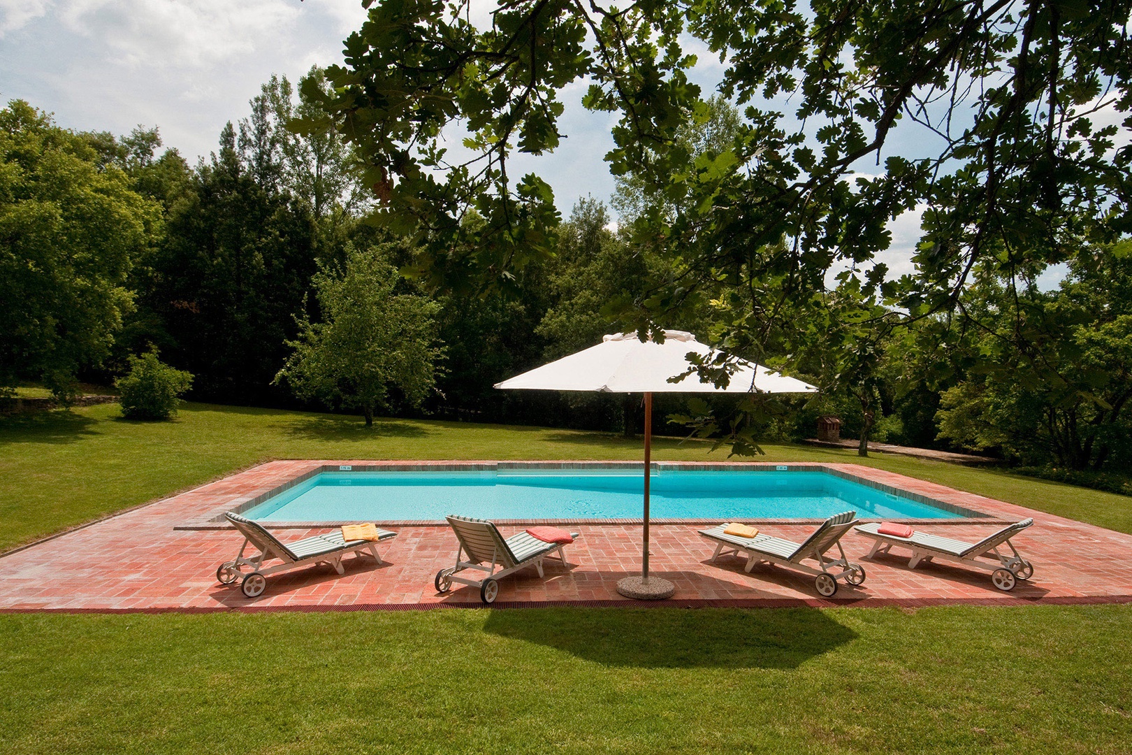Enjoy many hours of enjoyment during summer months in the private pool.