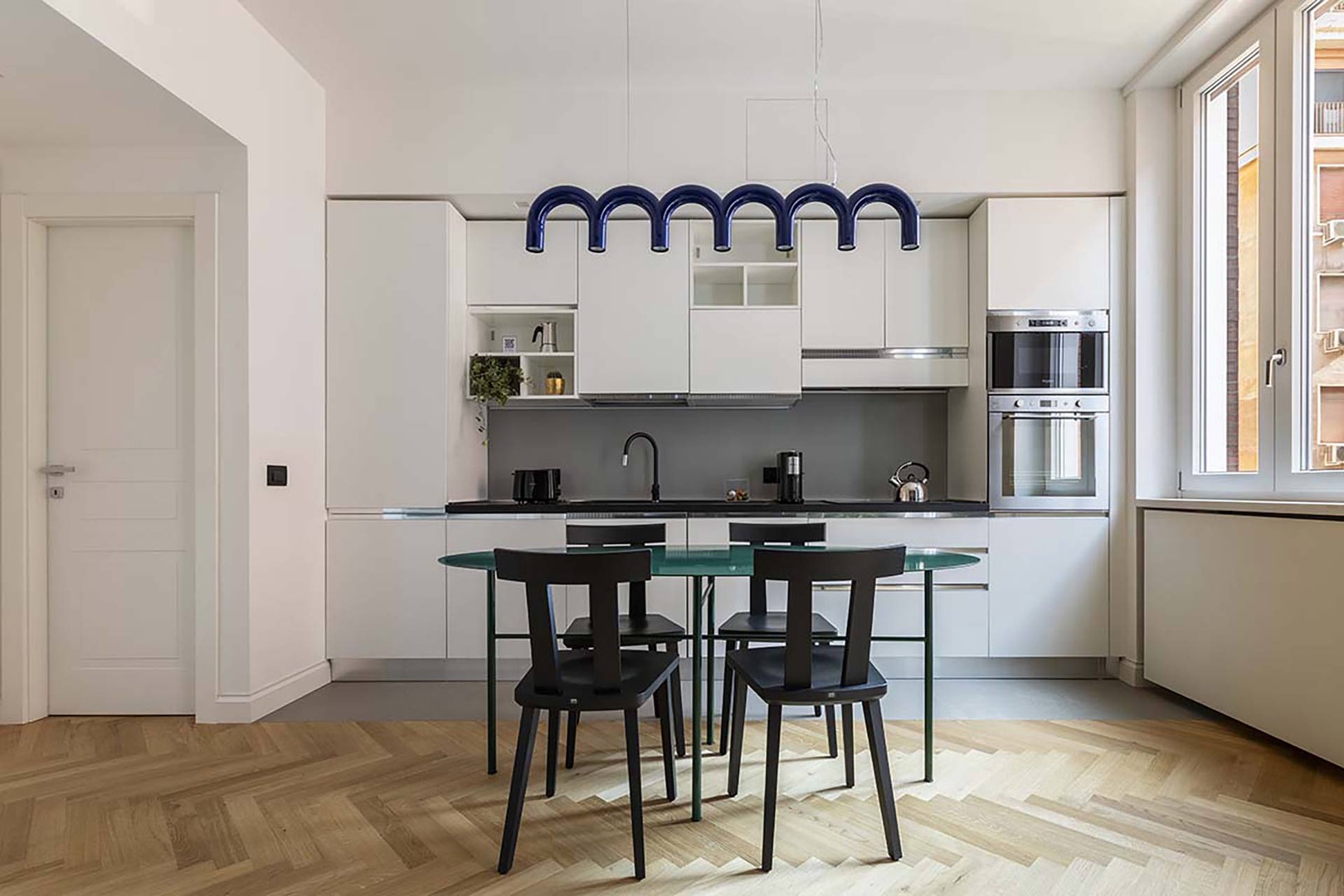 Dining area and kitchen perfect for meals together