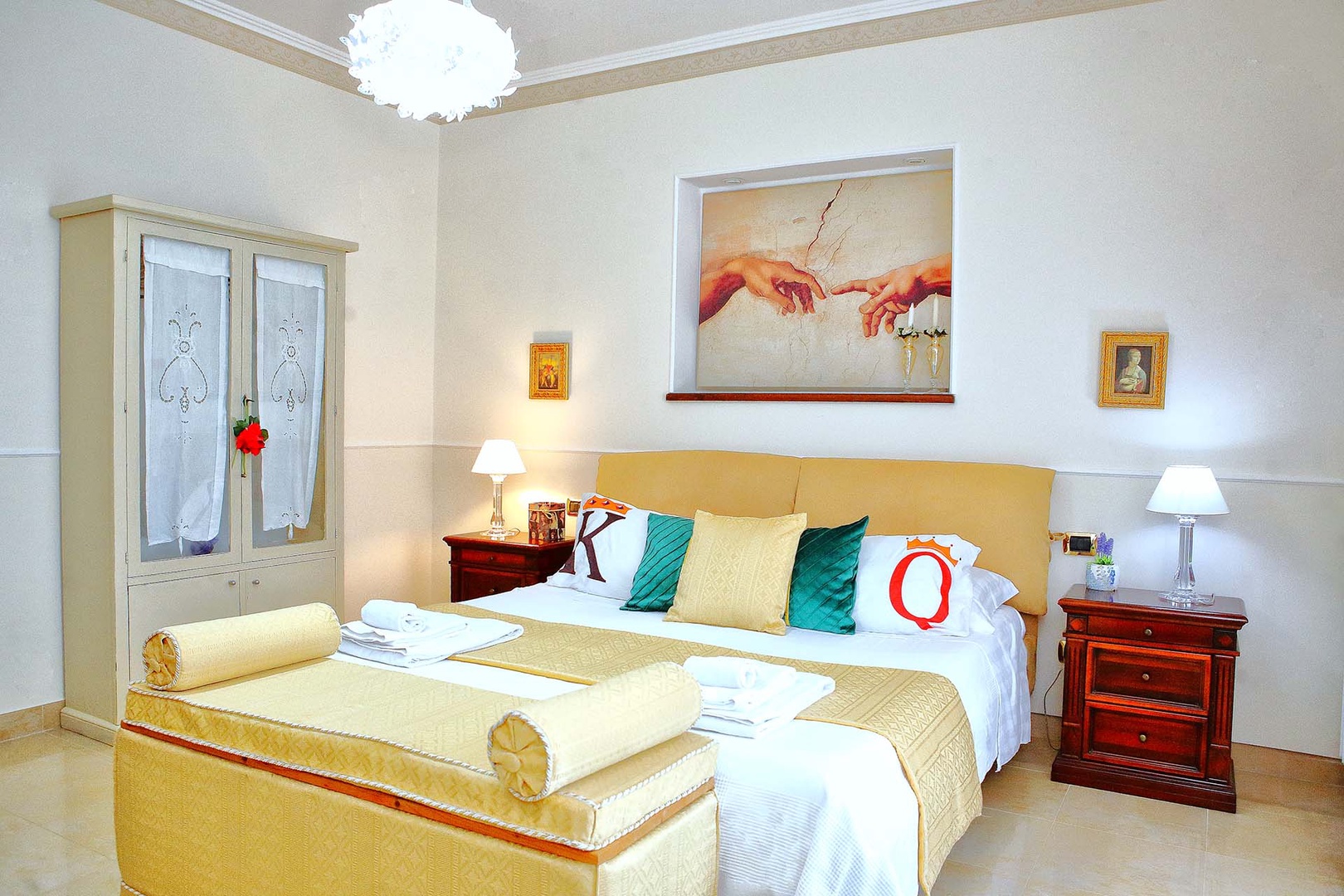 Bedroom 3 has a large bedroom and elegant decor.