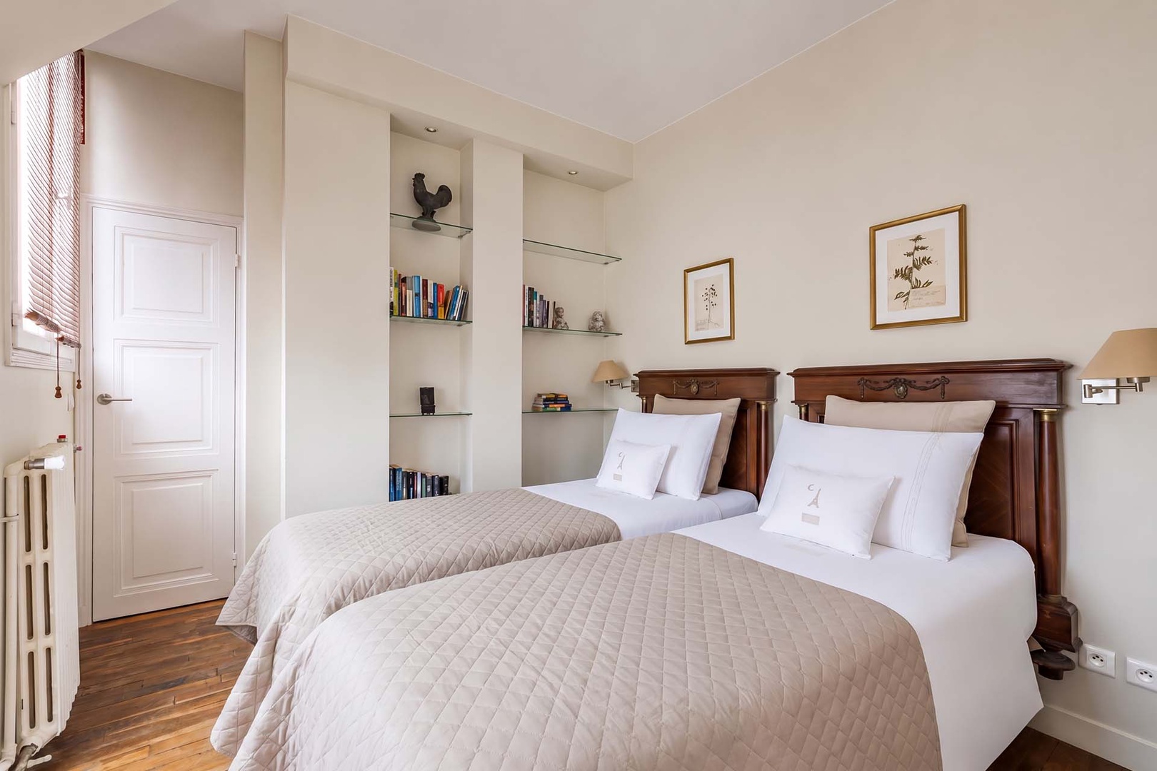Bedroom 2 is equipped with two comfortable beds and luxurious linens.