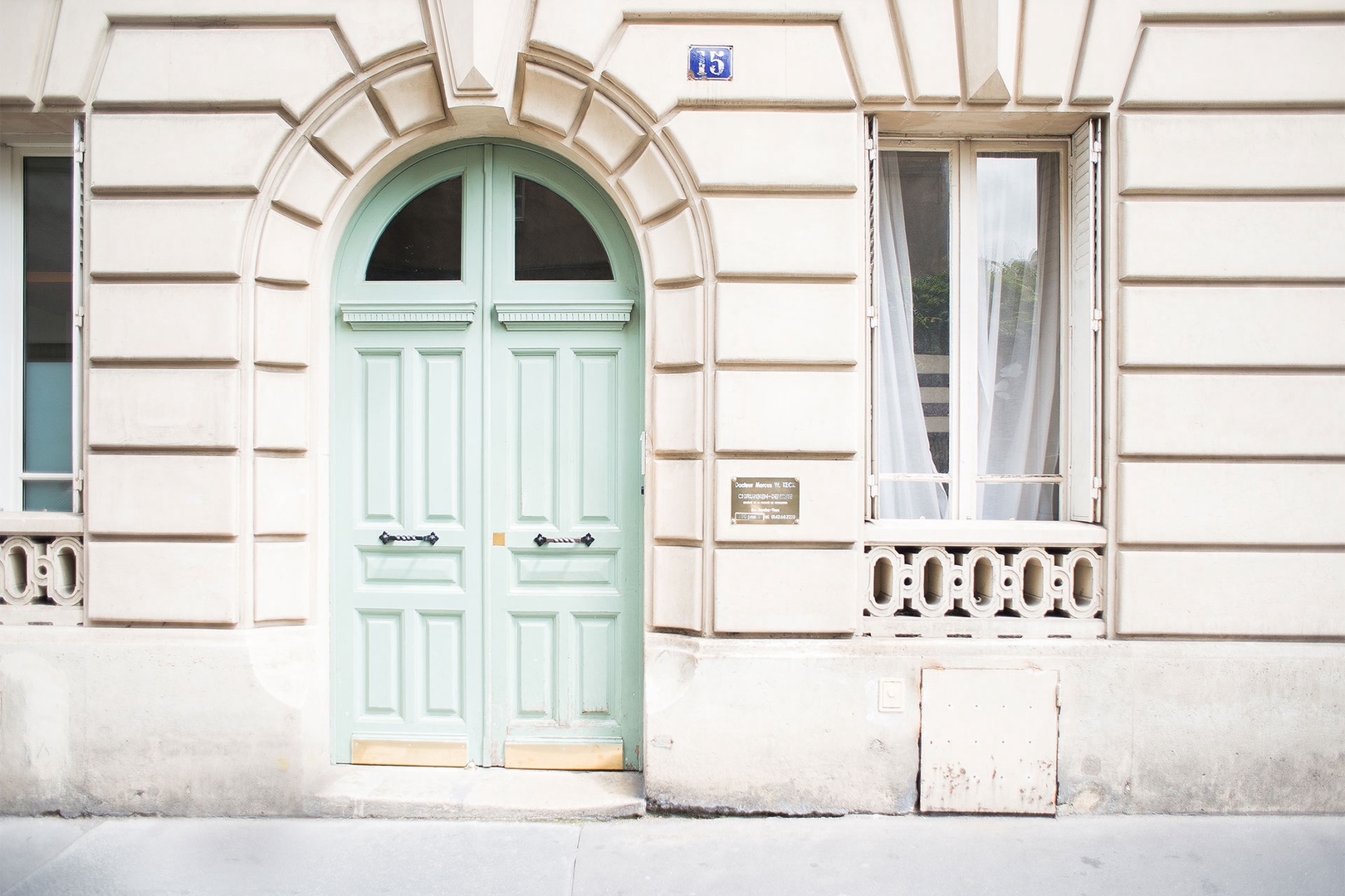 Gorgeous Parisian buildings line every street near the Bourgogne