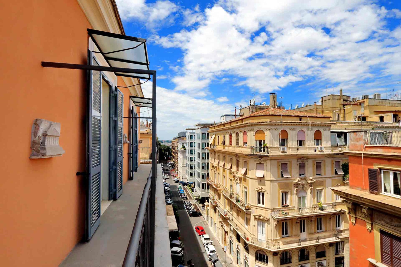 Dolce has a wraparound step out balcony.
