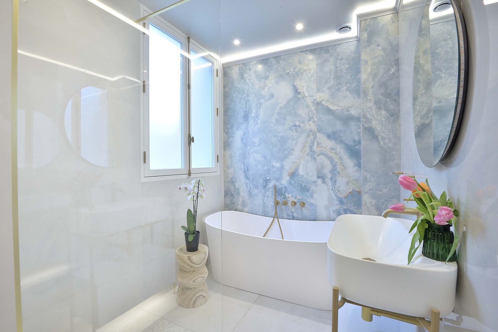 This rental has two gorgeous bathrooms.