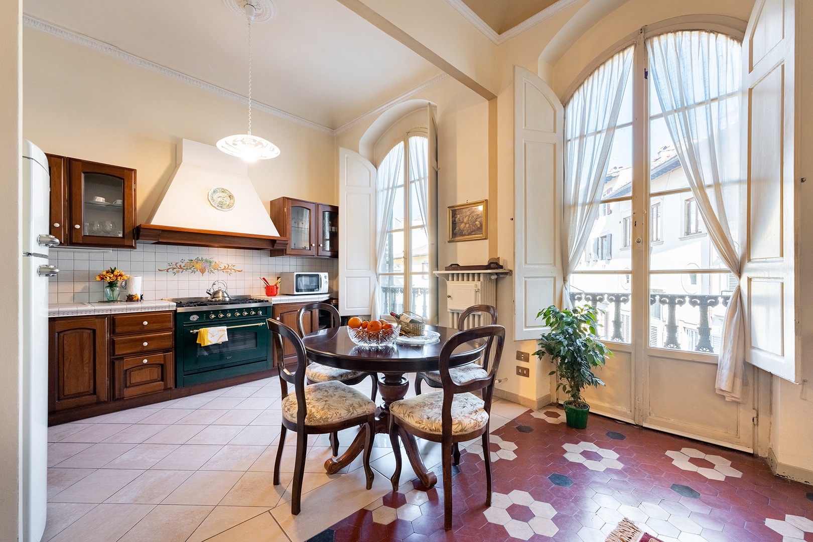 Open-plan kitchen