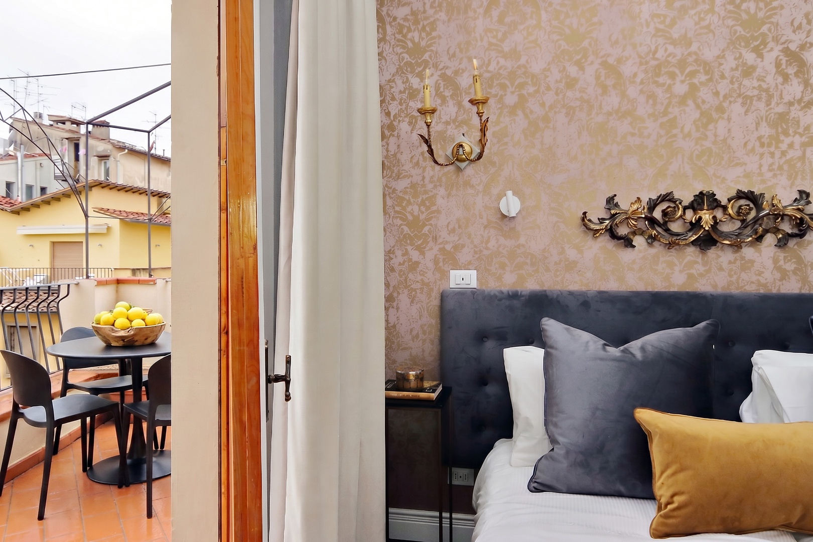 Start your day by stepping out into the Italian sunshine on your private balcony.