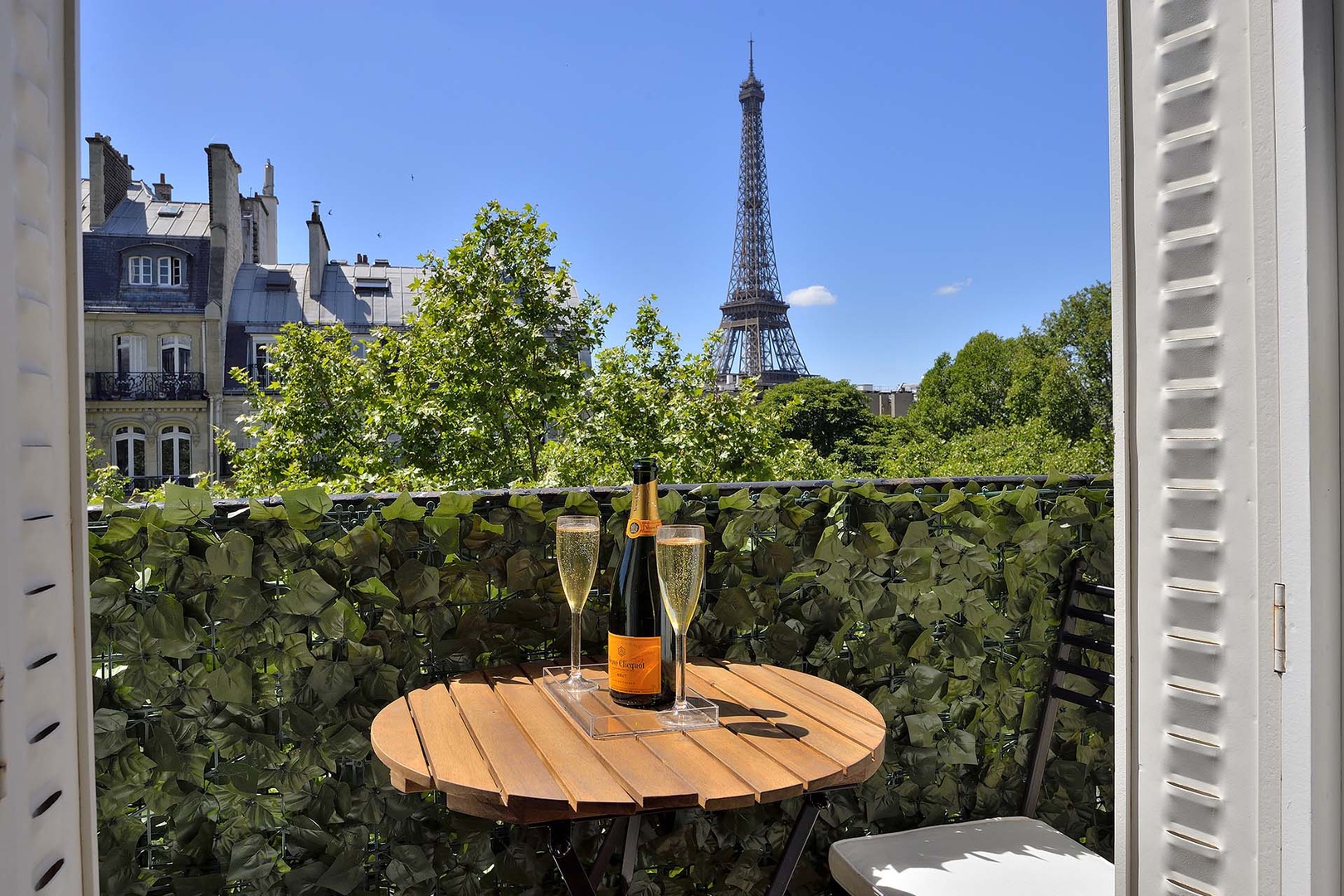 A dream view from the balcony bistro table.