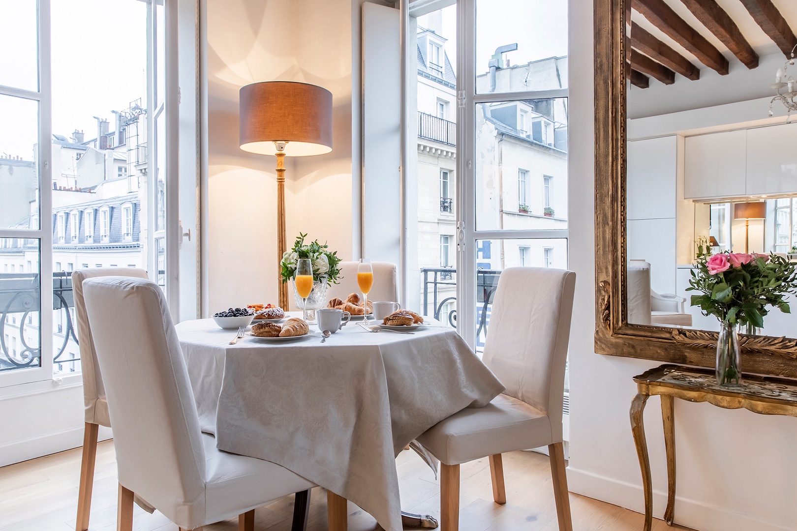 Start your day with a French breakfast and stunning views of Paris!