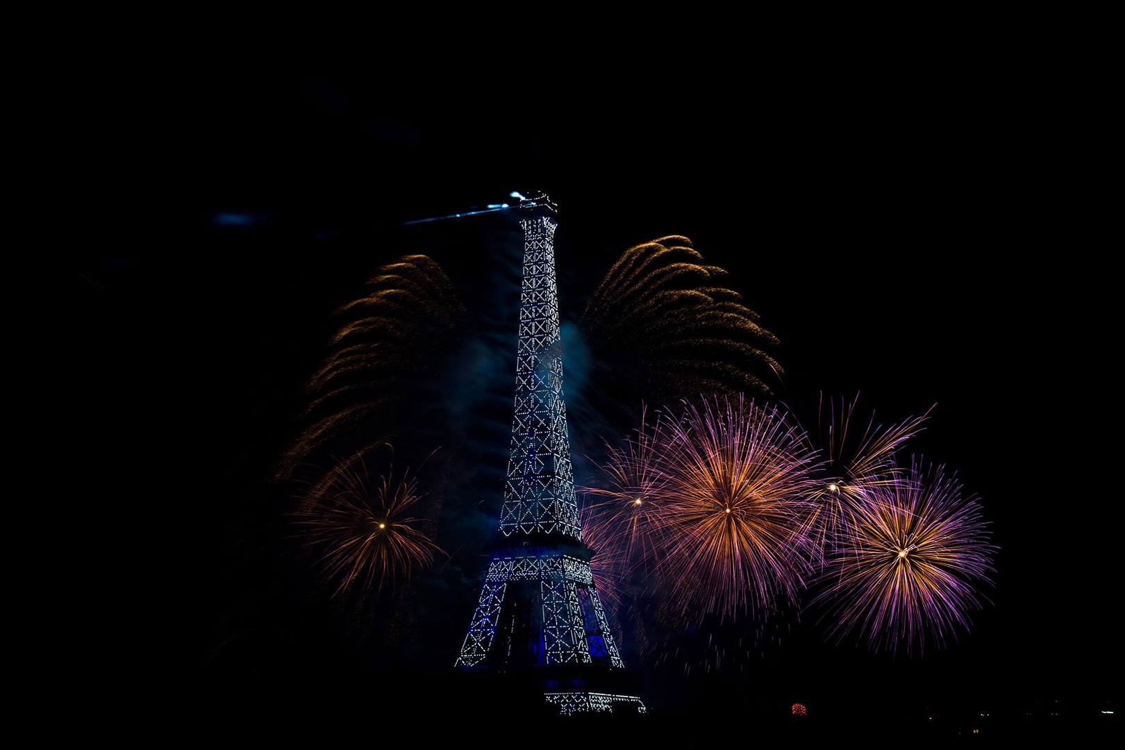 World class view of the Bastille day fireworks!