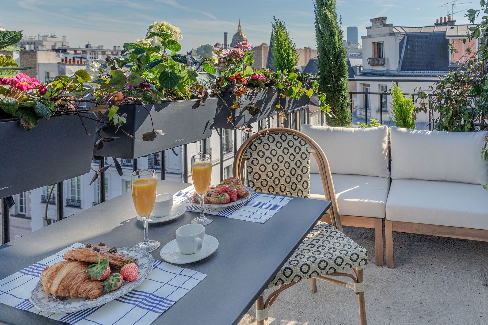 Start your day with breakfast on your private balcony just off the bedroom.