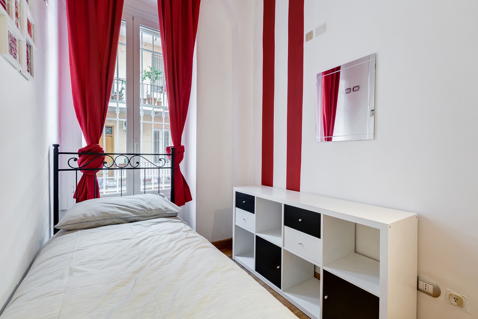 Light filled bedroom 2 with storage