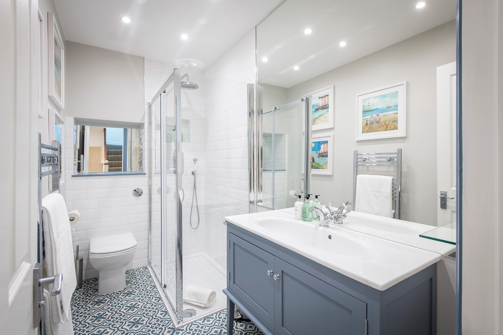Find three beautiful full bathrooms - one that is en suite
