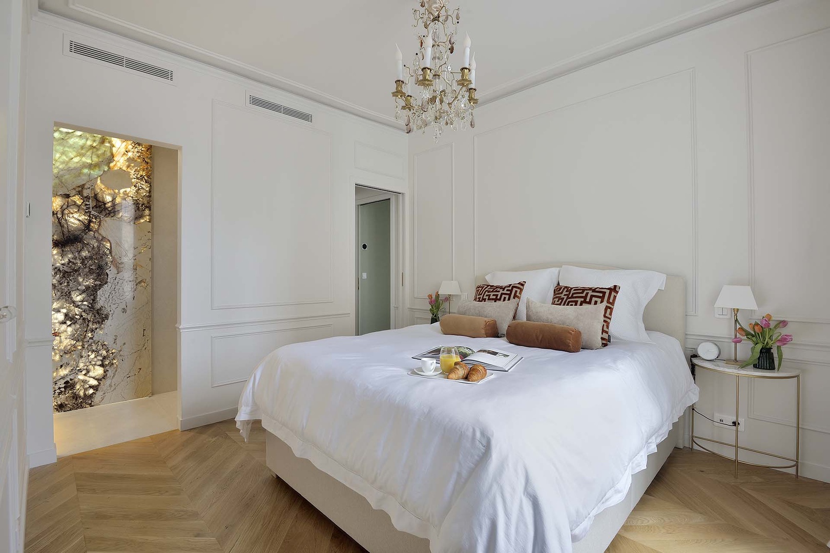 Bedroom 1 with luxurious en suite bathroom.