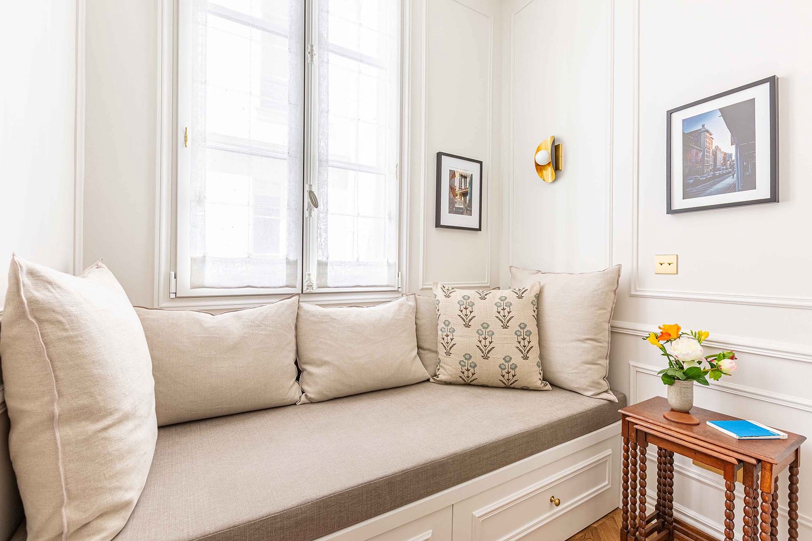 A sunny nook to enjoy reading.