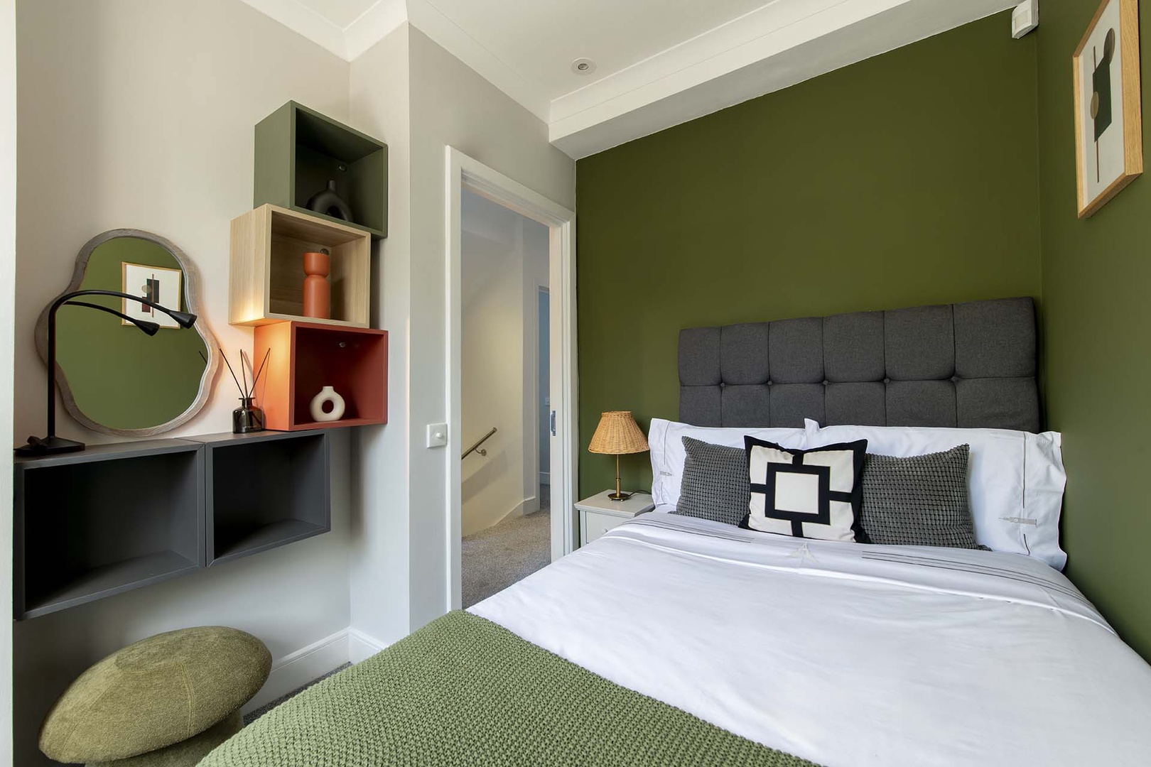 Smart design gives bedroom 4 big style.