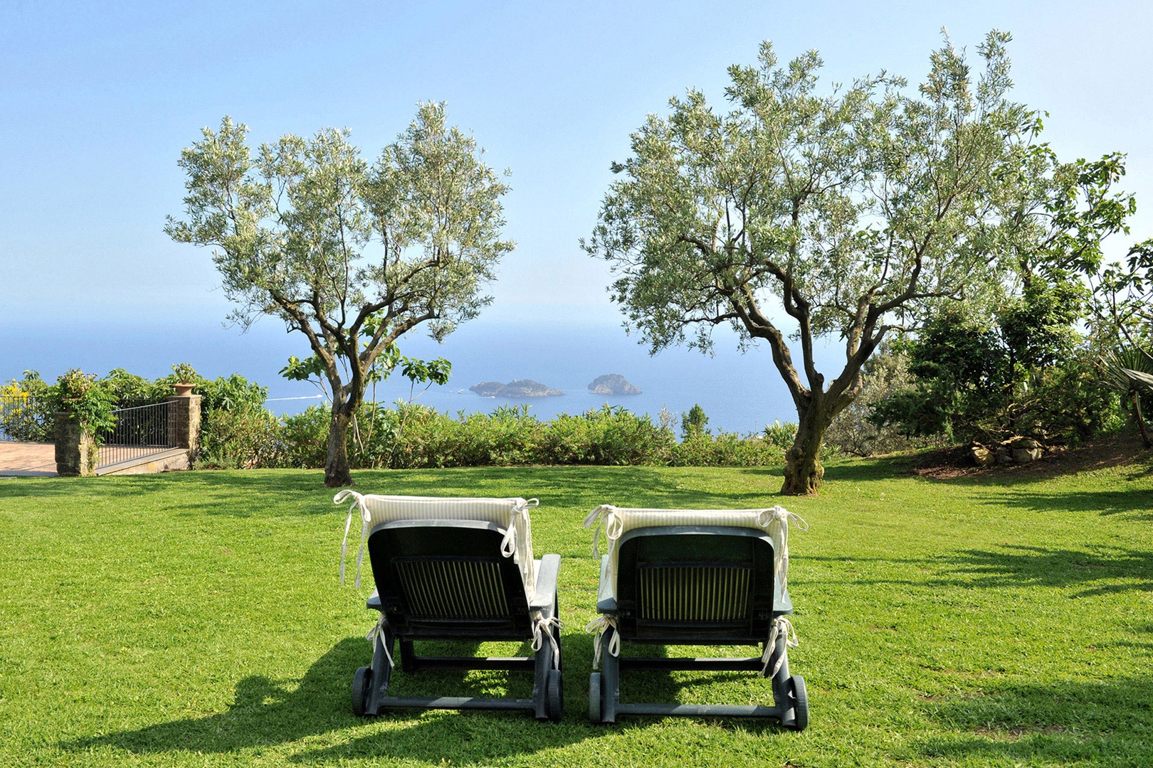 Soak up the sun as you gaze at the Li Galli Islands off the shore of Positano.