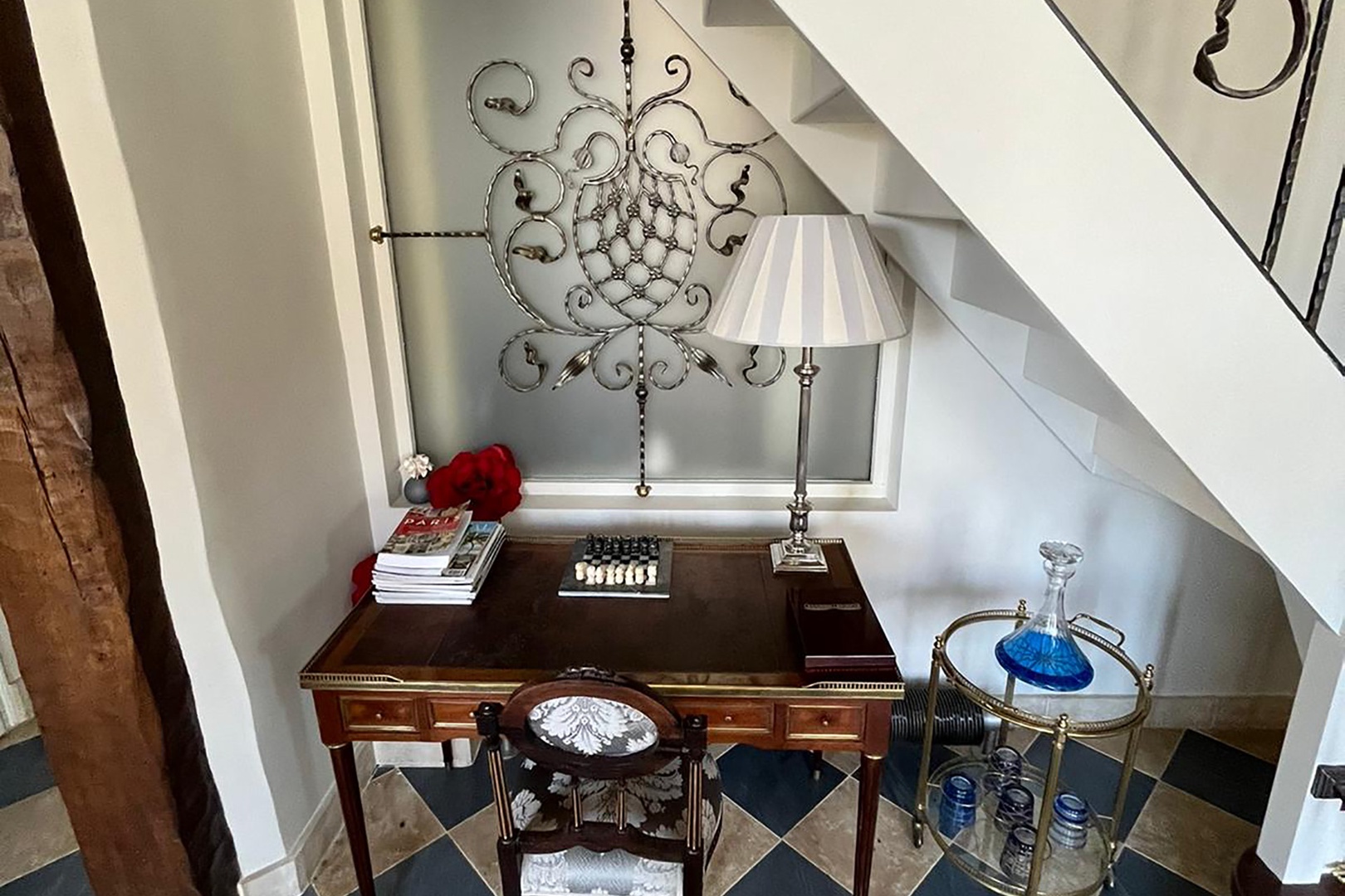 Desk nook in the living room.